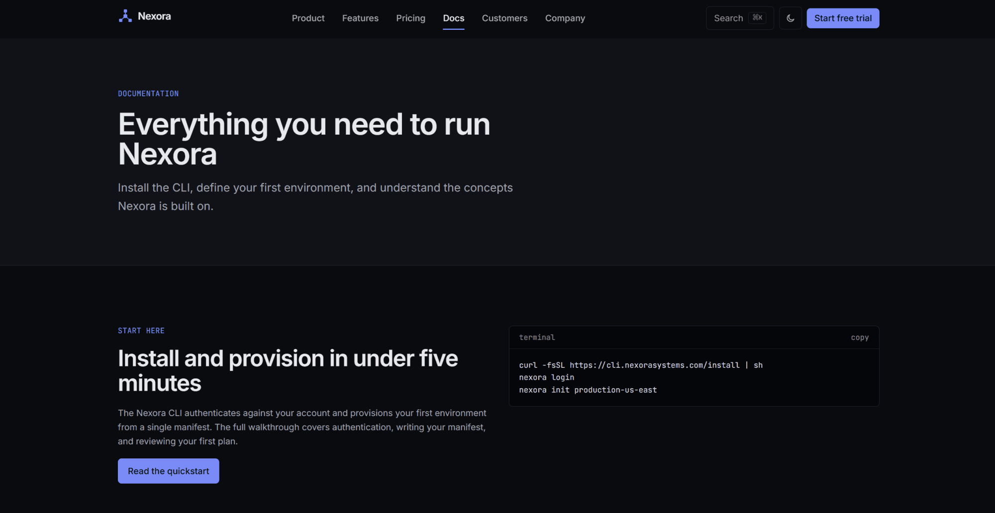 Nexora documentation hub