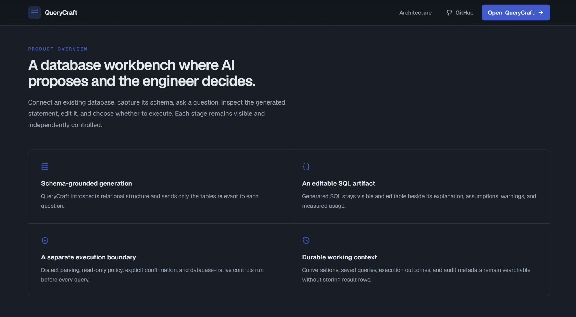 Product feature overview